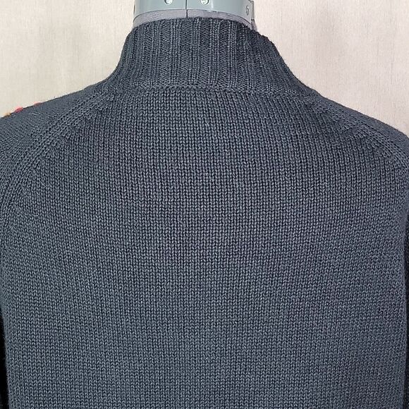 ×B MOSS Floral Embroidered‎ Cardigan Sweater Large - Picture 5 of 7